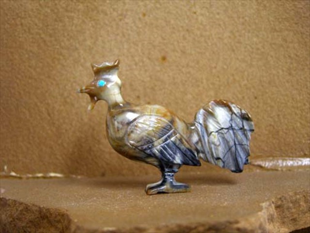 Rooster: Picasso Marble