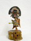 Native American Hopi Carved Broadface (Wuyak-kuita) Guard Katsina Doll by Milton Howard
