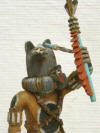 Native American Hopi Carved Wolf (Kweo) Hunter Katsina Doll by Johnny Lomatewama