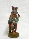 Native American Hopi Carved Wolf (Kweo) Hunter Katsina Doll by Silas Roy