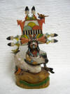 Native American Hopi Carved Butterfly Maiden (Palhik Mana) Dancer Katsina Doll by Milton Howard