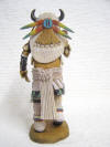 Native American Hopi Carved White Buffalo (Mosairu) Great Spiritual Protector Katsina Doll by Henry Naha