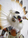 Native American Made White Owl Warrior Katsina Doll