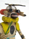 Native American Hopi Carved Wildcat Angry Katsina Doll by Alexander Youvella Sr.
