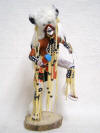 Native American Made Buffalo Dancer Warrior Katsina Doll by Sammie Walker (Navajo-Hopi)