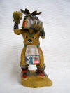 Native American Hopi Carved White Bear (Hon) Powerful Leader Katsina Doll by Milton Jordan